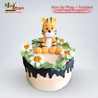 Bánh kem bơ + Fondant mini – ảnh 8