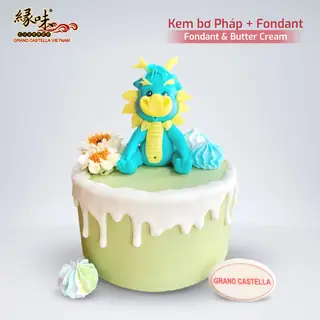 Bánh Kem Bơ Pháp Sinh Nhật + Tạo Hình Fondant Em Bé – BFD84 – ảnh 6