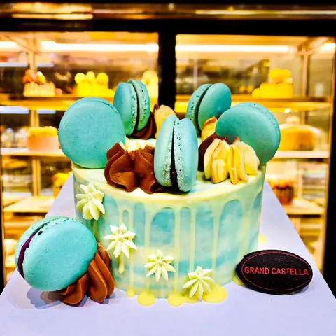 Bánh kem bơ Pháp Macaron Size 22 cm