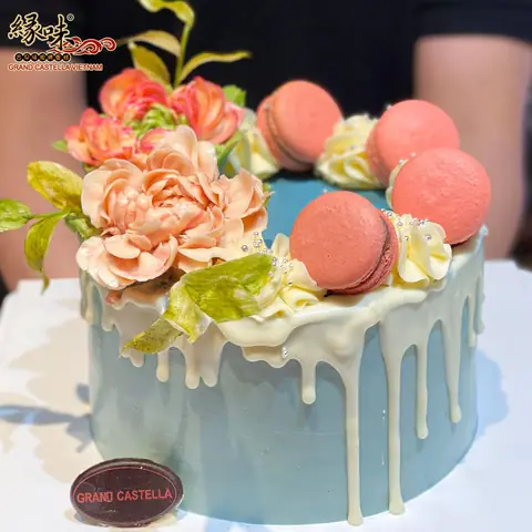 Bánh kem bơ Pháp Macaron Size 25 cm