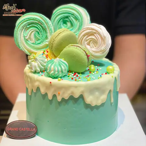 Bánh kem bơ Pháp Macaron Size 18 cm