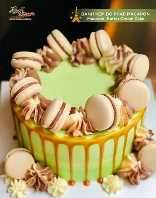 Bánh kem bơ Pháp Macaron Size 16cm – ảnh 8