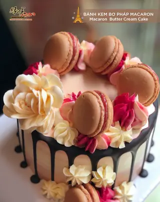 Bánh Kem Bơ Pháp Sinh Nhật Macaron – MCR87 – ảnh 7