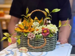 Bánh Kem Bơ Pháp Sinh Nhật Hình Giỏ Hoa Size 16cm – ảnh 10