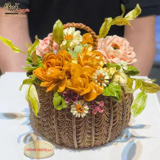Bánh Kem Bơ Pháp Sinh Nhật Hình Giỏ Hoa Size 20cm – ảnh 9