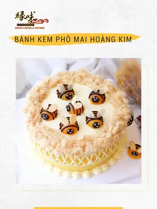 Bánh kem phô mai Hoàng kim Size 22 cm – ảnh 1