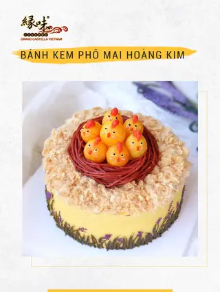 Bánh kem phô mai Hoàng kim Size 16cm – ảnh 1