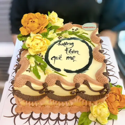 Hình bánh kem bơ Pháp Grand Castella 381