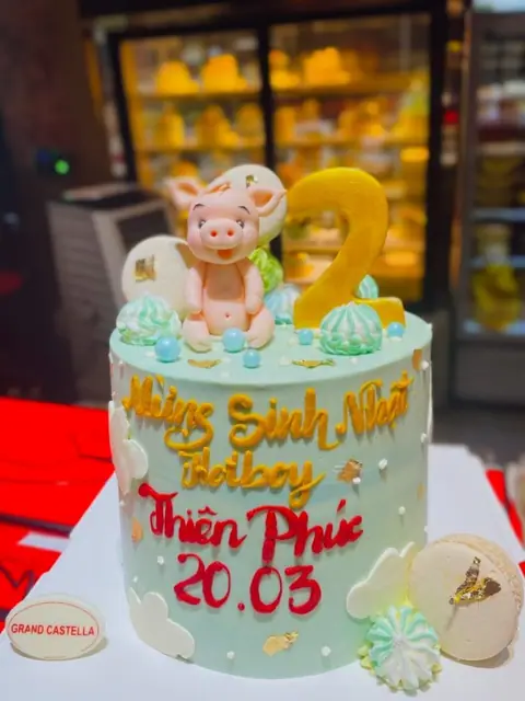 Bánh Kem Bơ Pháp Sinh Nhật + Tạo Hình Fondant – BFD88