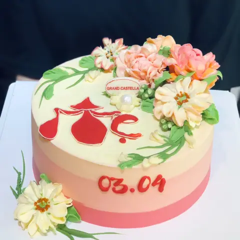 Hình bánh kem bơ Pháp Grand Castella 373