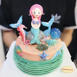 Bánh Kem Bơ Pháp Sinh Nhật + Tạo Hình Fondant – BFD86 – ảnh 1