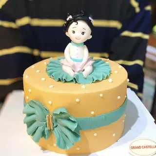 Bánh Kem Bơ Pháp Sinh Nhật + Tạo Hình Fondant Em Bé – BFD84 – ảnh 1