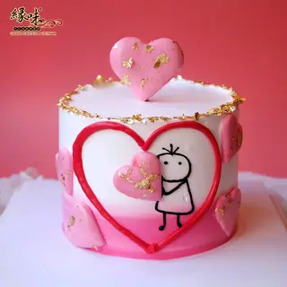 Bánh Kem Bơ Pháp Sinh Nhật Tình Yêu Valentine 8/3 20/10 Size 16cm – ảnh 5