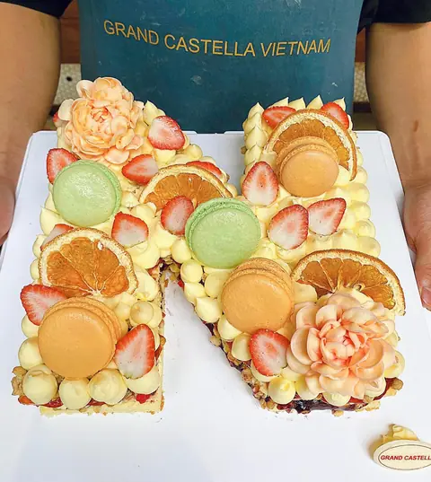 Hình bánh kem bơ Pháp Grand Castella 646