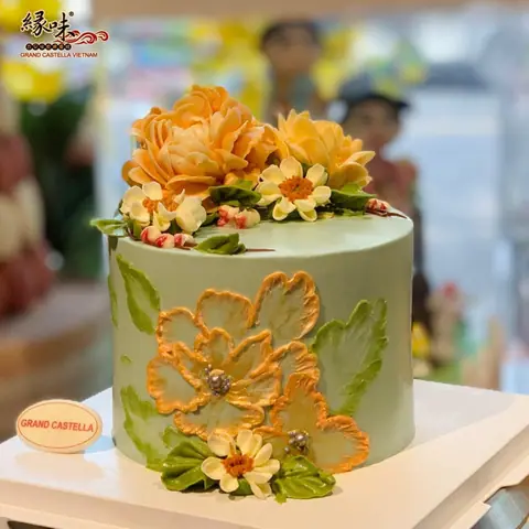 Hình bánh kem bơ Pháp Grand Castella 205