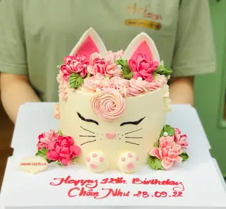 Bánh Kem Bơ Pháp Sinh Nhật Dễ Thương – Mèo Hello Kitty – BKB232 – ảnh 7