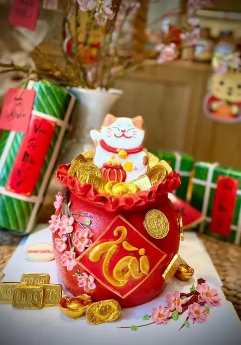 Bánh Kem Bơ Pháp Sinh Nhật – Hũ Vàng Tài Lộc – BKB2230
