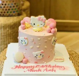 Bánh Kem Bơ Pháp Sinh Nhật Dễ Thương – Mèo Hello Kitty – BKB232 – ảnh 1