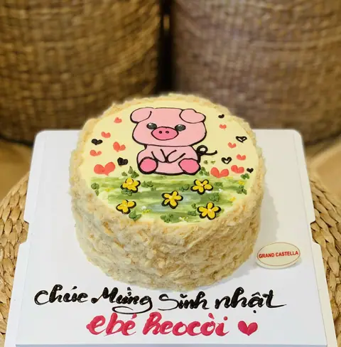 Hình bánh kem bơ Pháp Grand Castella 77