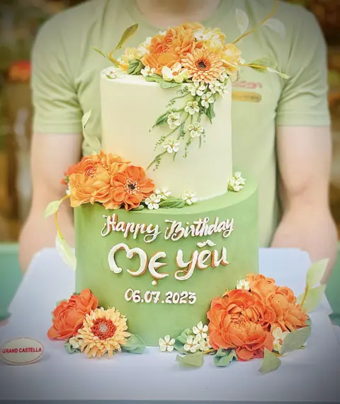 Bánh Kem Bơ Pháp – Chúc Mừng Sinh Nhật Mẹ Yêu – BKB245