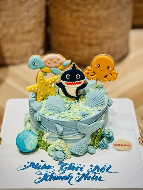 Hình bánh kem bơ Pháp Grand Castella 40